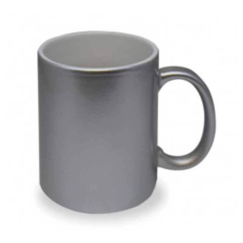 Taza plateada